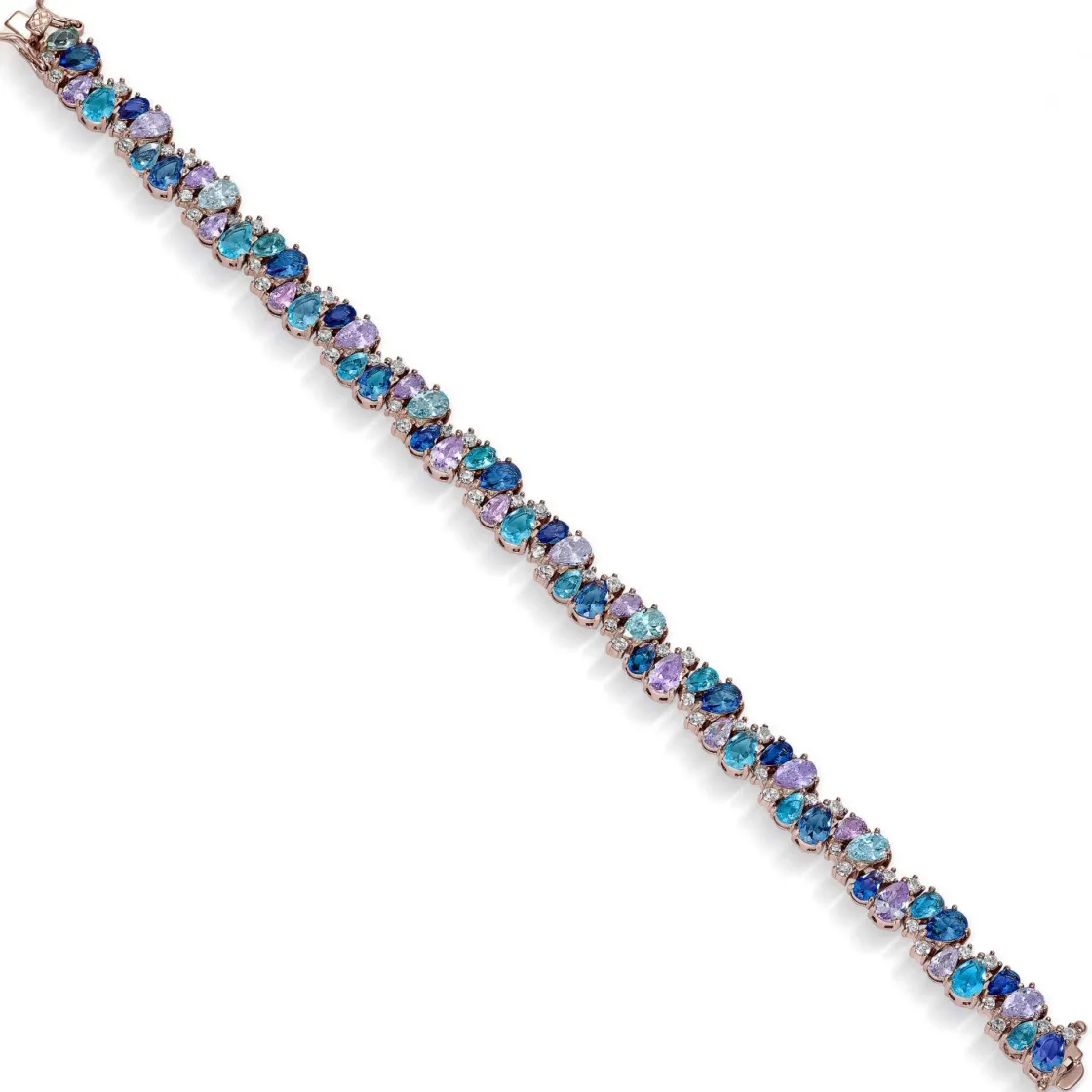 Pulseras Con Piedras | LINEARGENT Pulseras con piedras de colores en tonos fríos