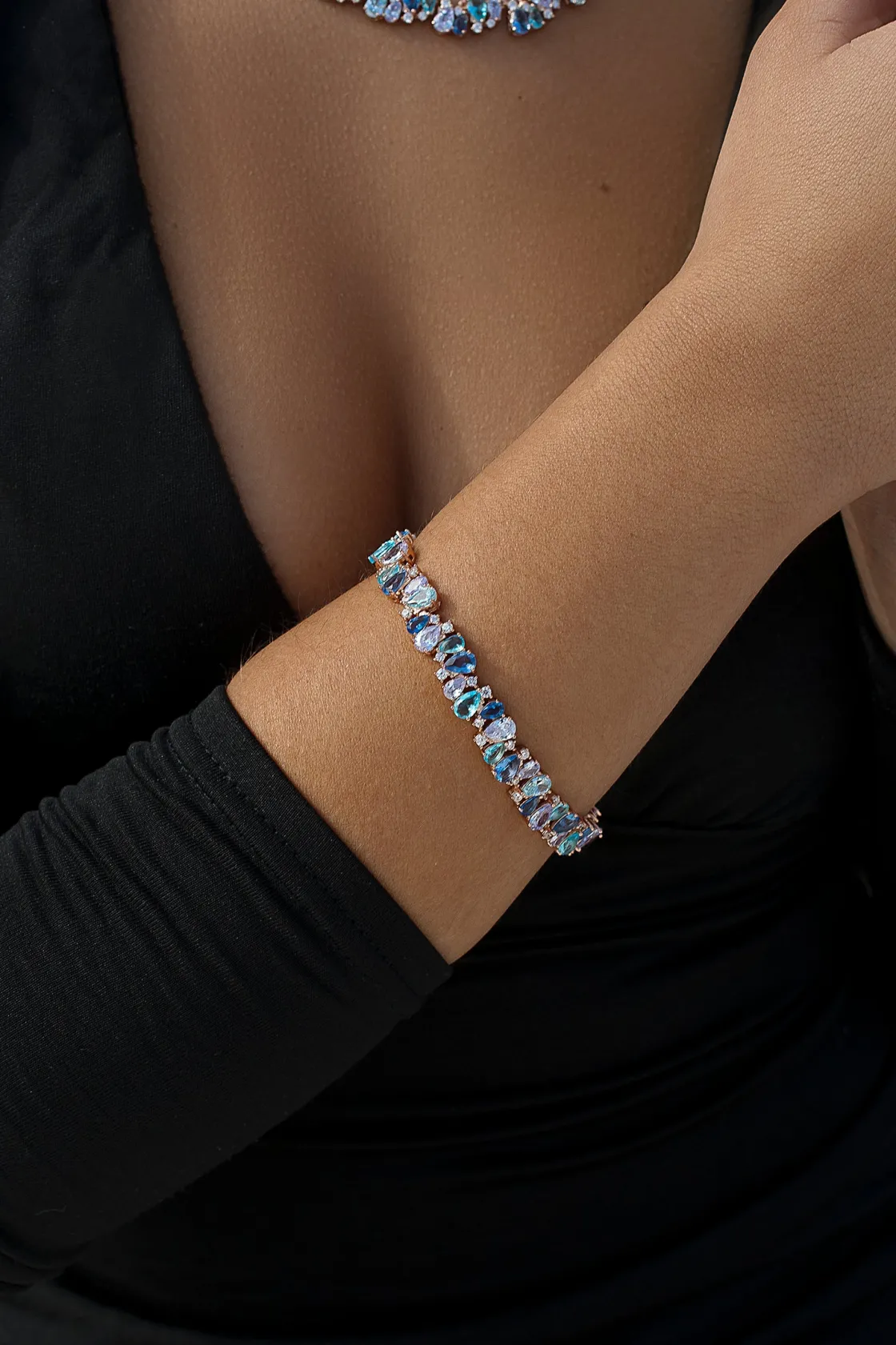 Pulseras Con Piedras | LINEARGENT Pulseras con piedras de colores en tonos fríos