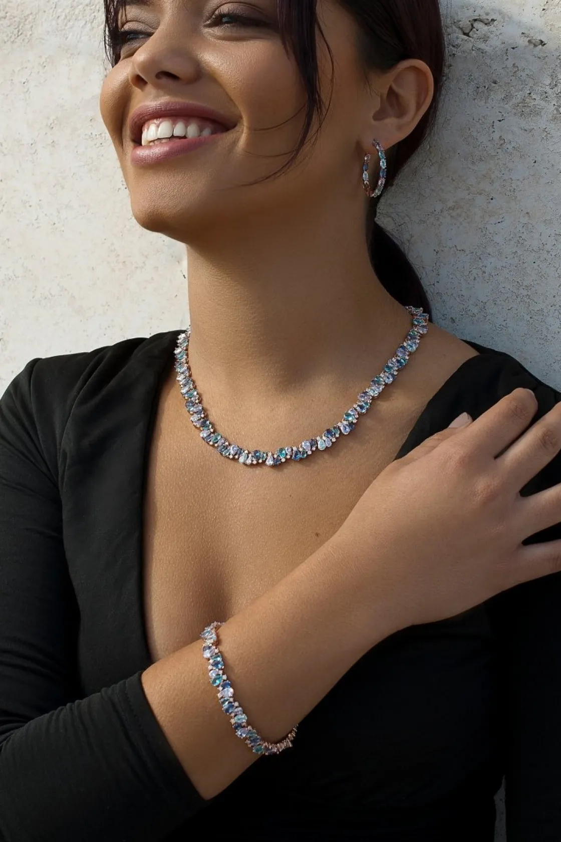 Pulseras Con Piedras | LINEARGENT Pulseras con piedras de colores en tonos fríos