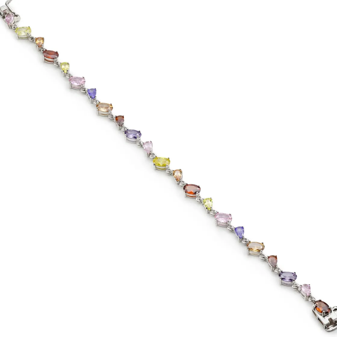 Pulseras Con Piedras | LINEARGENT Pulseras con piedras de colores talla oval tonos cálidos