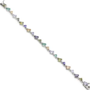 Pulseras Con Piedras | LINEARGENT Pulseras con piedras de colores tonos morados y verdes