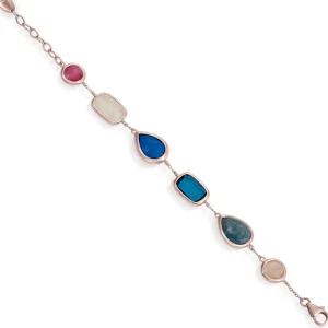 Pulseras Con Piedras | LINEARGENT Pulseras con piedras de plata diseño geométrico
