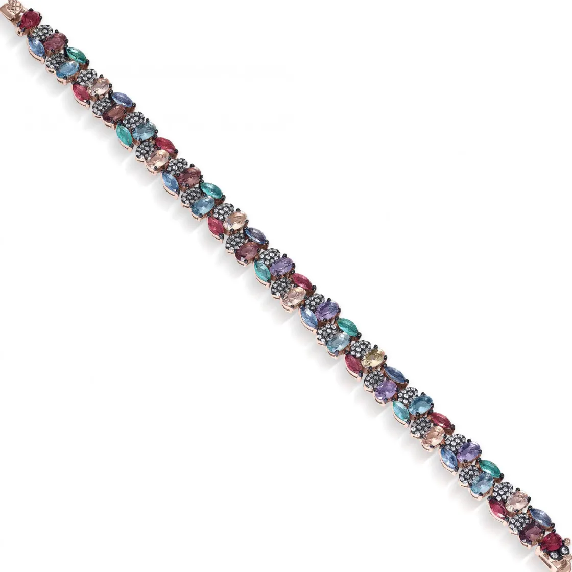 Pulseras Con Piedras | LINEARGENT Pulseras con piedras en tonos brillantes y circonitas