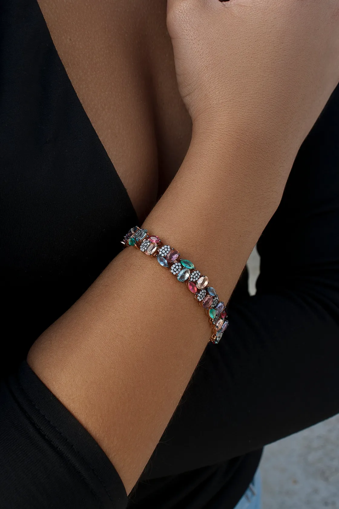 Pulseras Con Piedras | LINEARGENT Pulseras con piedras en tonos brillantes y circonitas