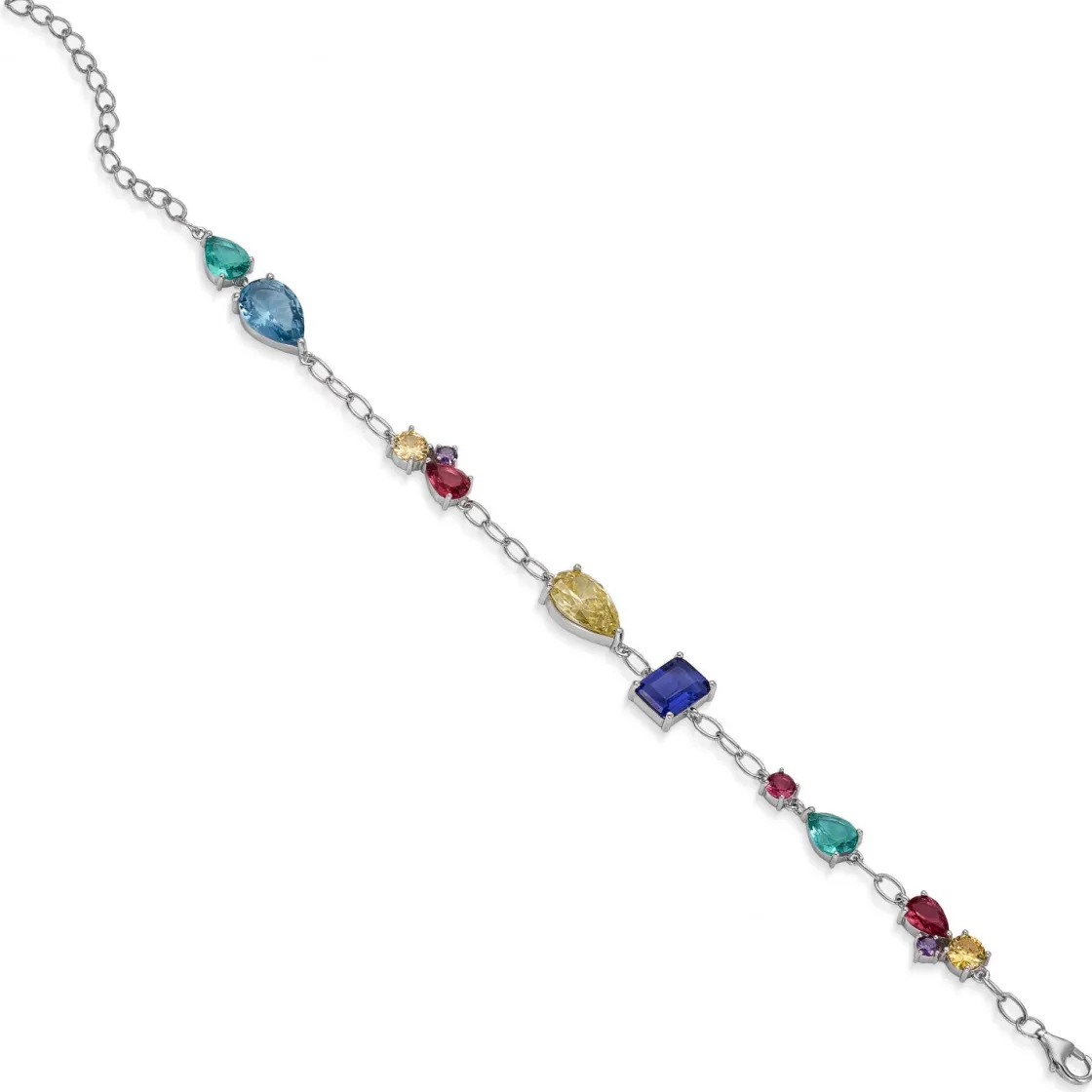 Pulseras Con Piedras | LINEARGENT Pulseras con piedras multi forma dispuestas aleatoriamente