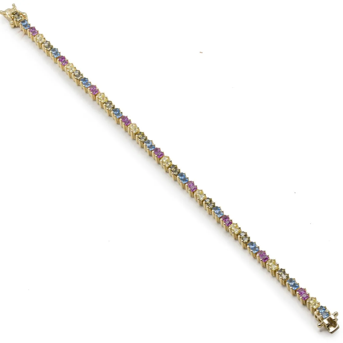 Pulseras Con Piedras | LINEARGENT Pulseras con piedras multicolores y brillantes