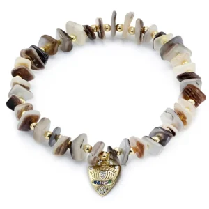Pulsera De Bolas | Pulseras Con Colgantes | LINEARGENT Pulseras de bolas de plata charm brillantes y piedras semipreciosas