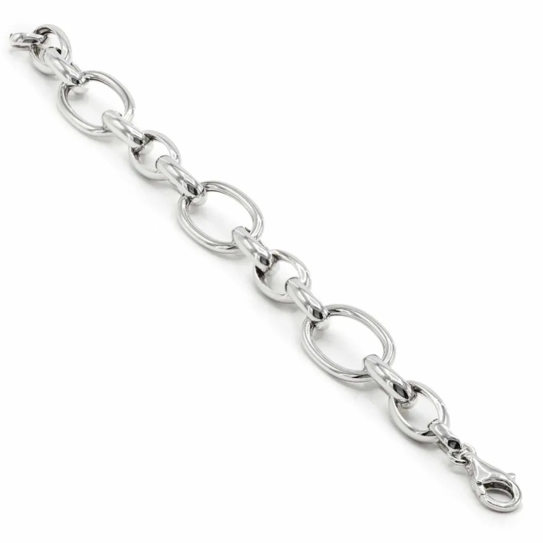 Pulsera Eslabones Plata | LINEARGENT Pulseras eslabones plata diseño en dos tamaños