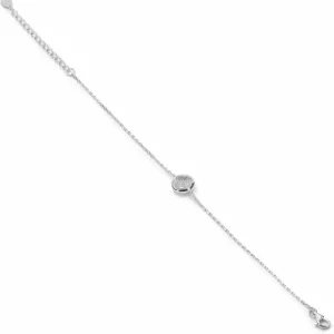Pulseras Finas | LINEARGENT Pulseras finas de plata con silueta floral y circonitas
