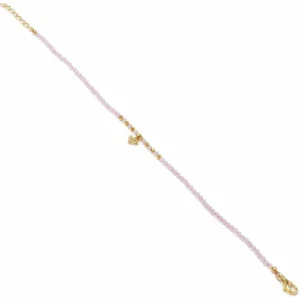 Pulsera De Bolas | Pulseras Con Piedras | LINEARGENT Pulseras finas de plata diseño abeja en rosa