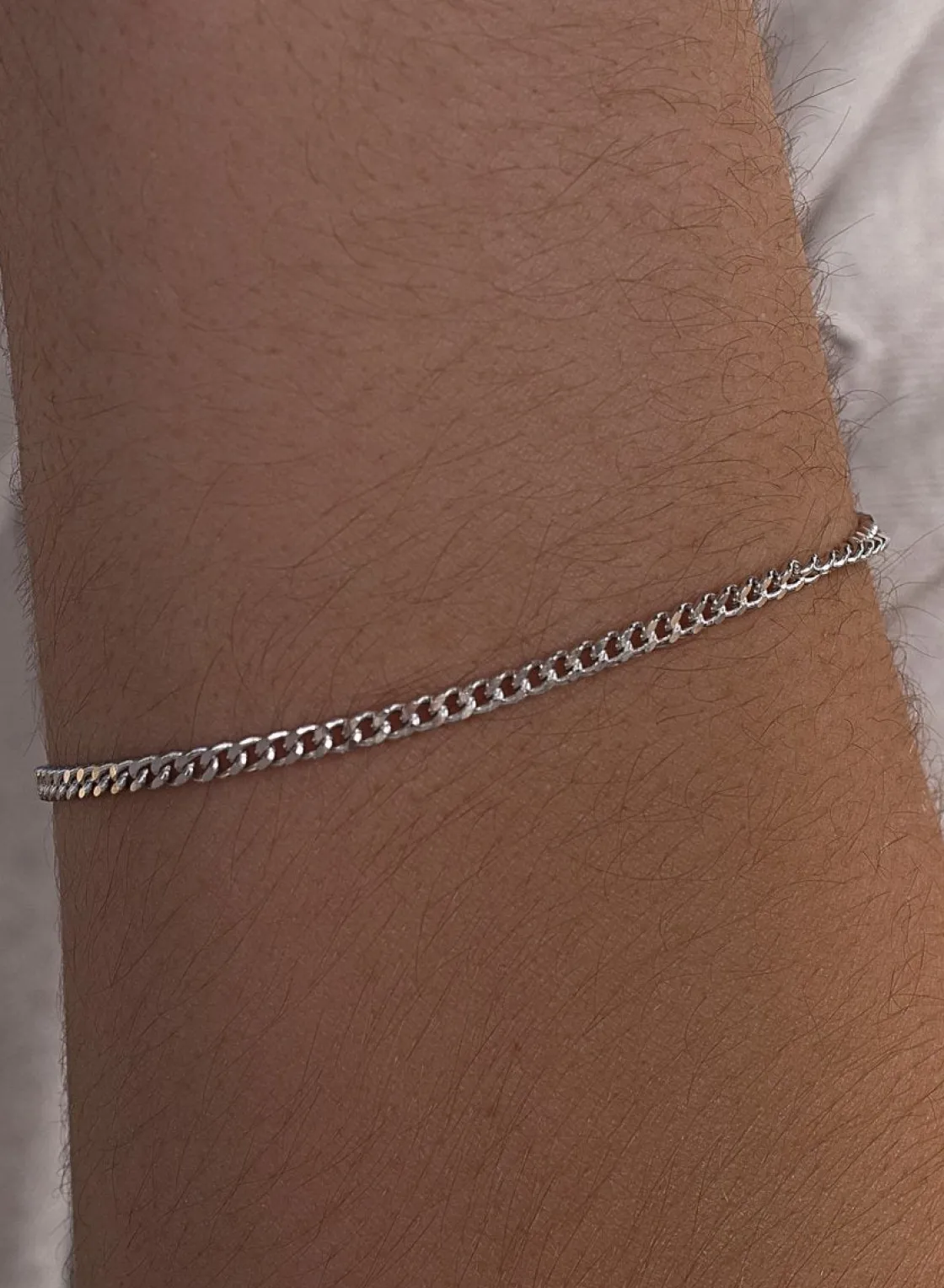 Pulseras Finas | LINEARGENT Pulseras finas de plata diseño cadena