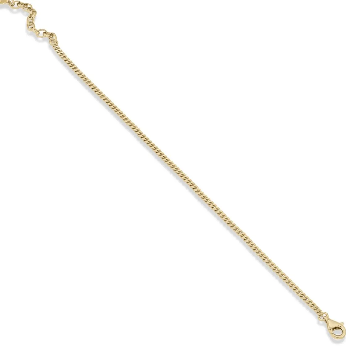 Pulseras Finas | LINEARGENT Pulseras finas de plata dorada diseño cadena