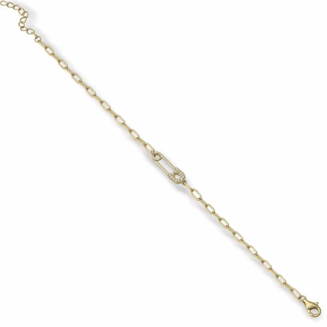 Pulsera Eslabones Plata | LINEARGENT Pulseras finas de plata en dorado diseño impredible