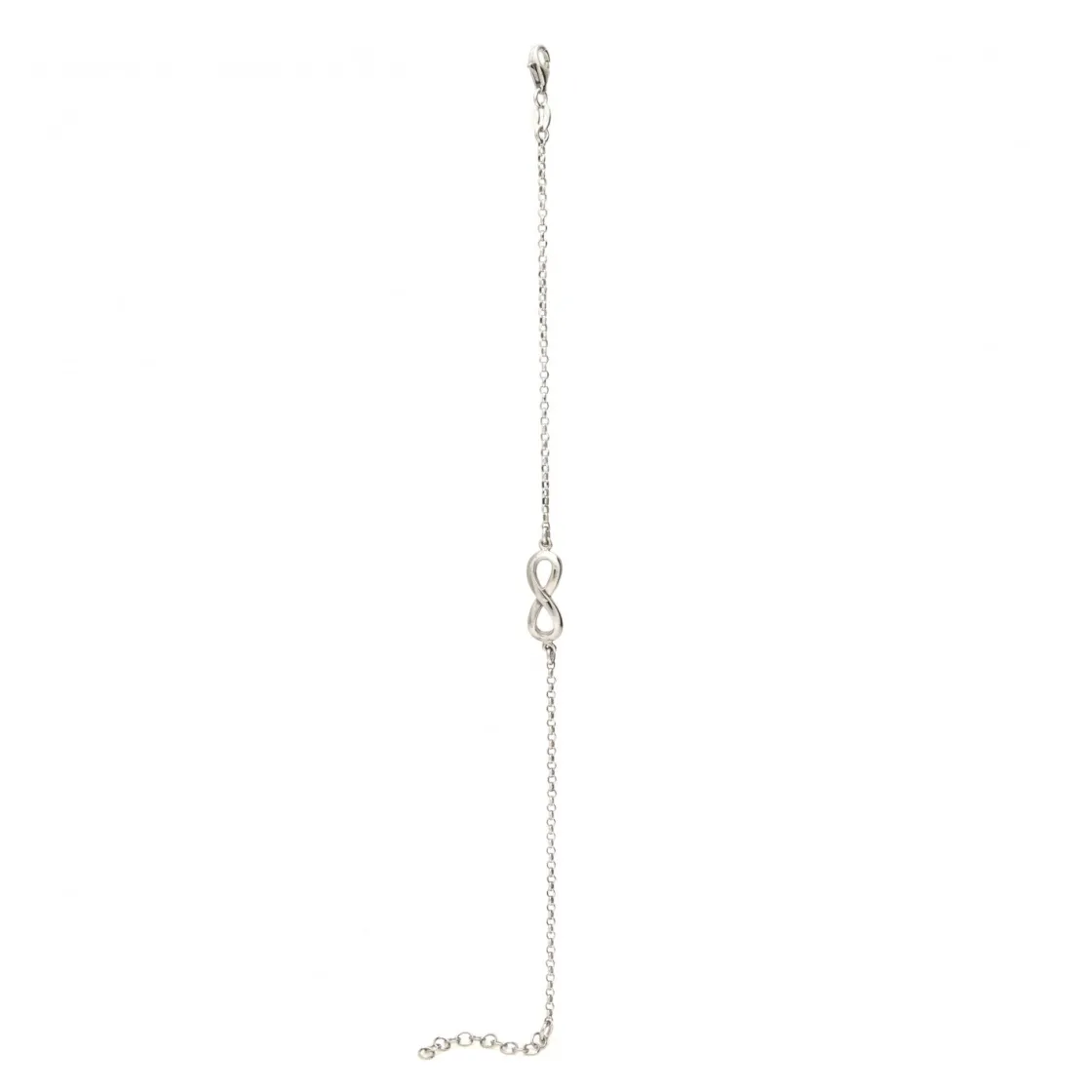 Pulseras Finas | LINEARGENT Pulseras finas de plata motivo infinito central