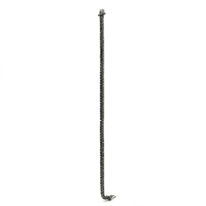 Pulsera Riviere | LINEARGENT Pulseras riviere baño rutenio con circonitas negras